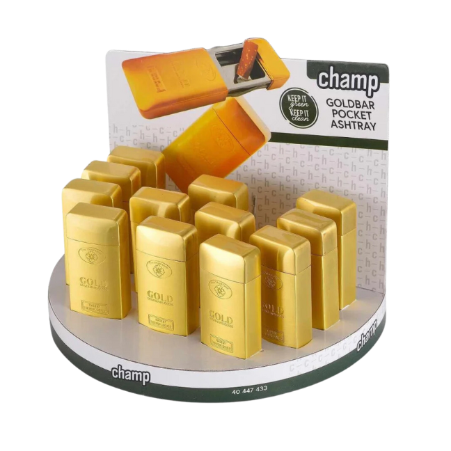 Champ - Goldbar Taschenaschenbecher