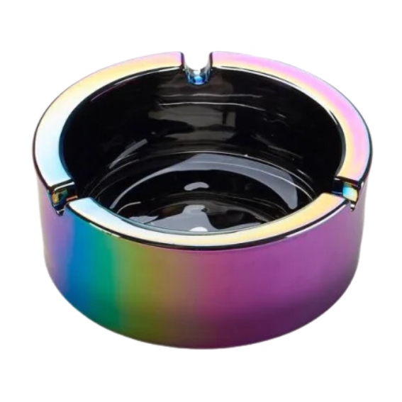 Champ Rainbow Glas Aschenbecher rund Allcolor