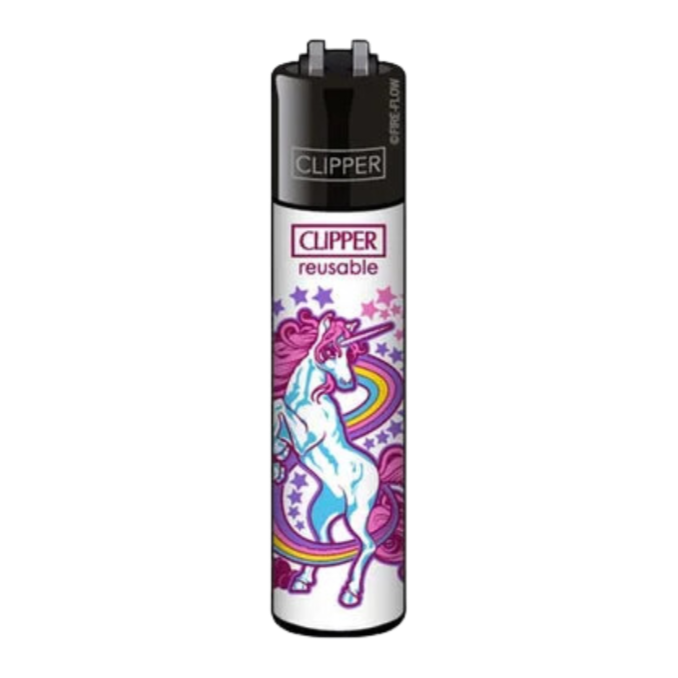 Clipper - Unicorns Pink White