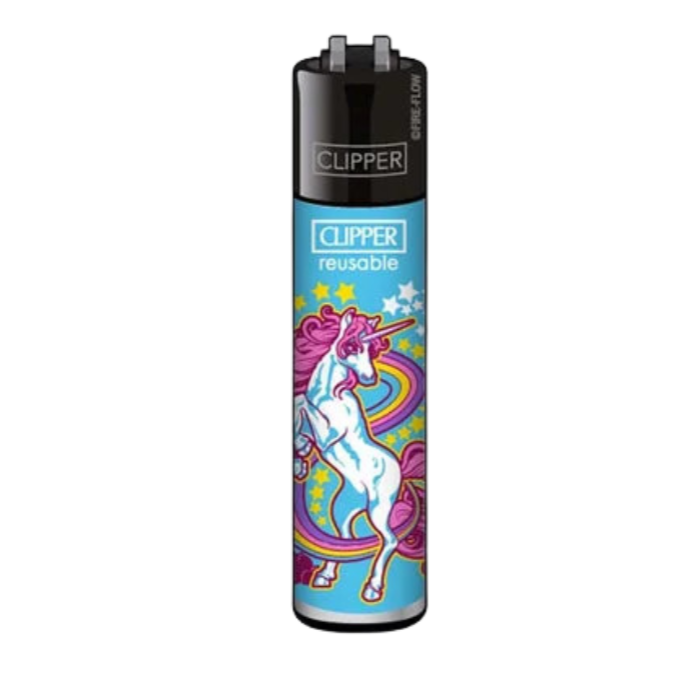 Clipper - Unicorns Pink Blue
