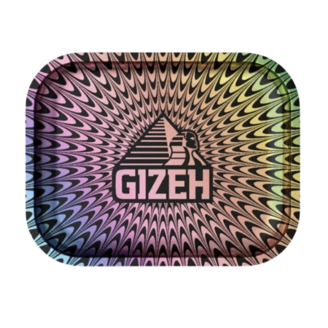 GIZEH - Rolling Tray Smal - 18 x 14cm - Trippy colored - Small