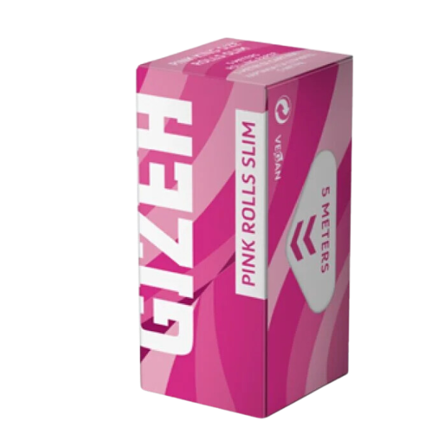 GIZEH - Rolls Slim - Extra Fine - Pink - (5m per Roll)