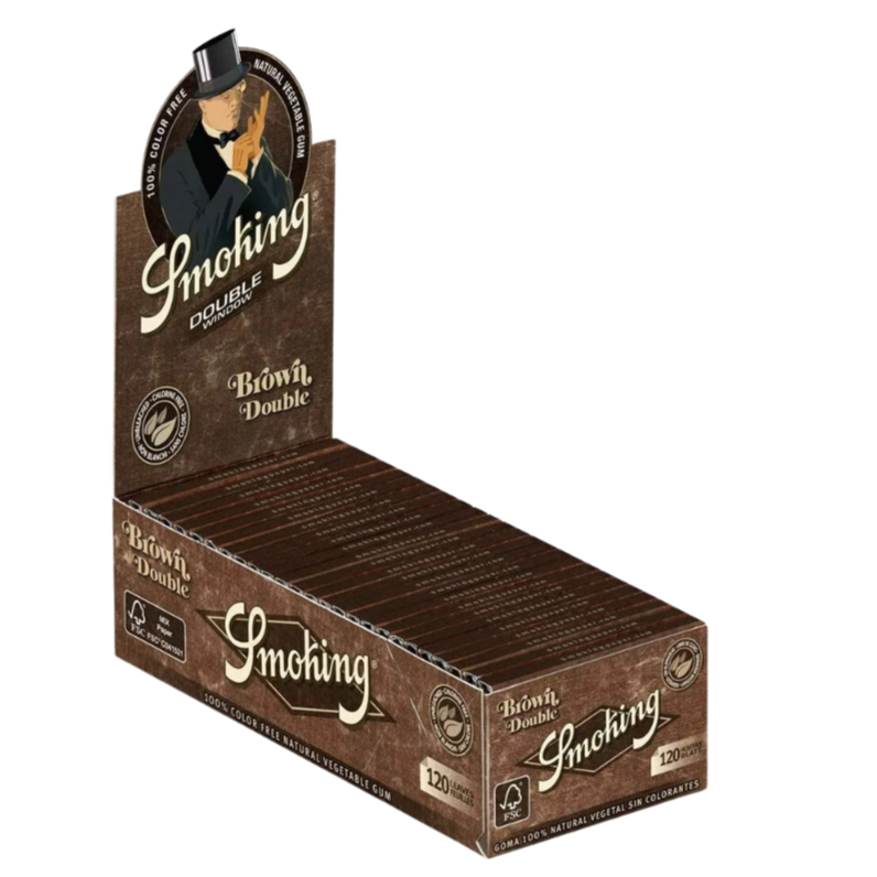 Smoking Paper Double Window - Brown