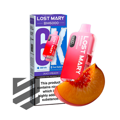 Lost Mary - BM6000 -  Pêche Juteuse - Kit de Vape