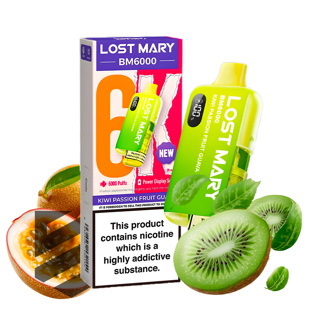 Lost Mary - BM6000 -  Kiwi Passionfruit Guava - Vape Kit