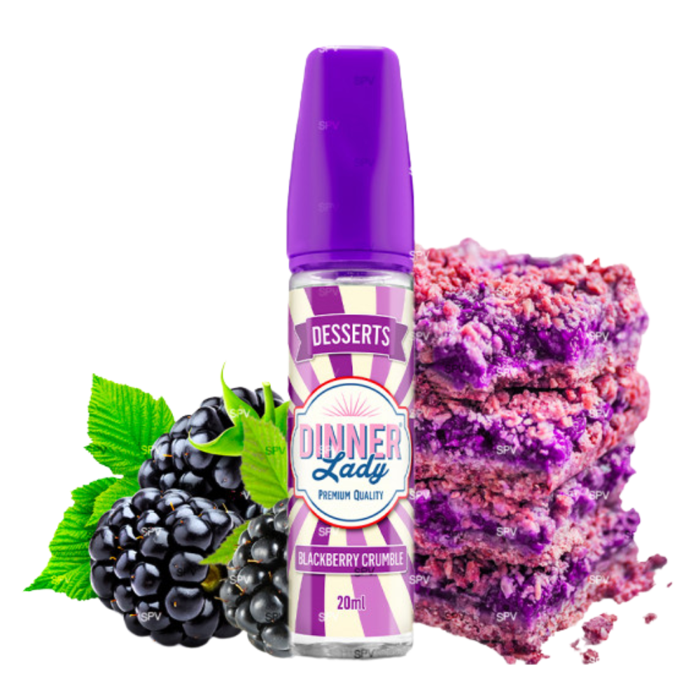 Dinner Lady - Longfill - Desserts Crumble aux Mûres 20 ml dans 60 ml