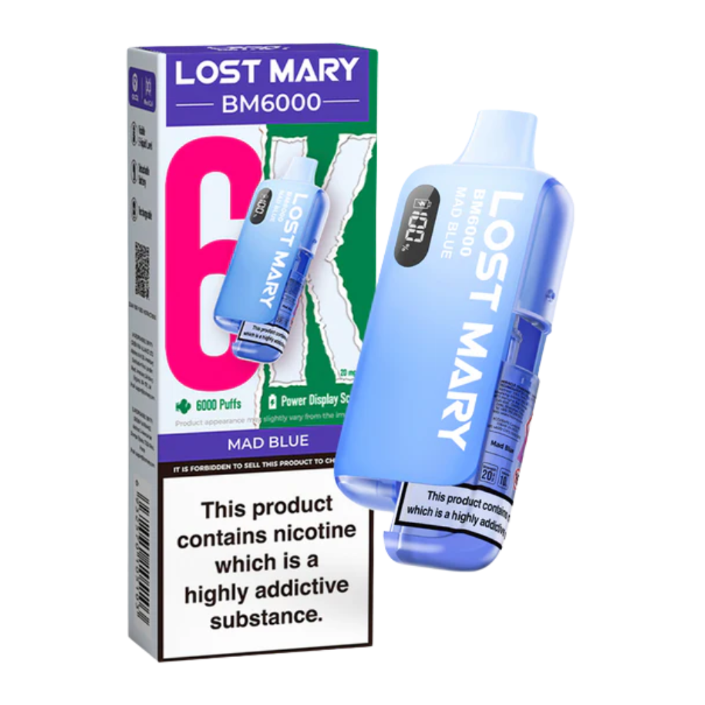 Lost Mary - BM6000 -  Mad Blue - Vape Kit