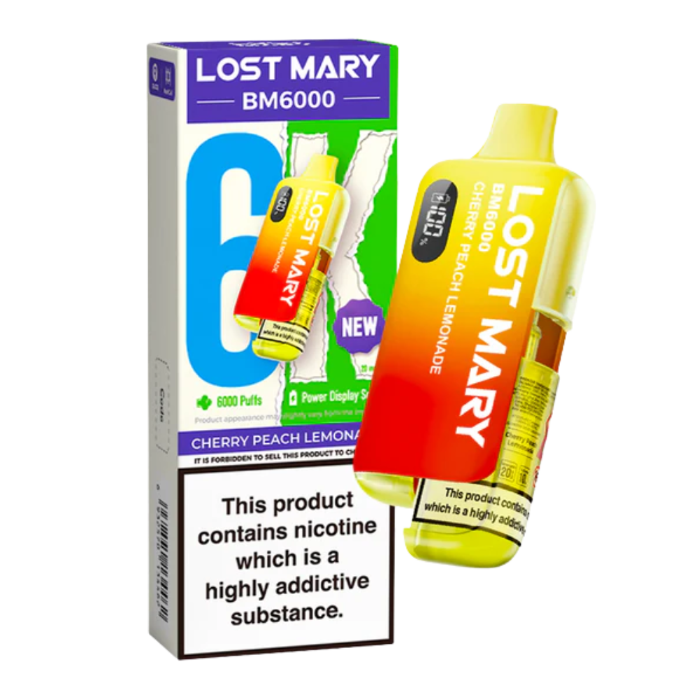 Lost Mary - BM6000 -  Cherry Peach Lemonade - Vape Kit
