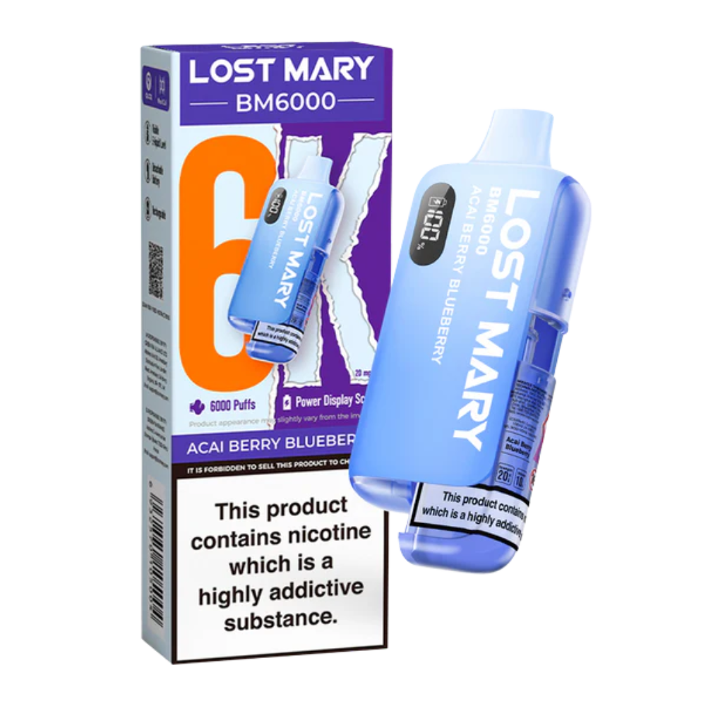 Lost Mary - BM6000 -  Acai Berry Blueberry - Vape Kit