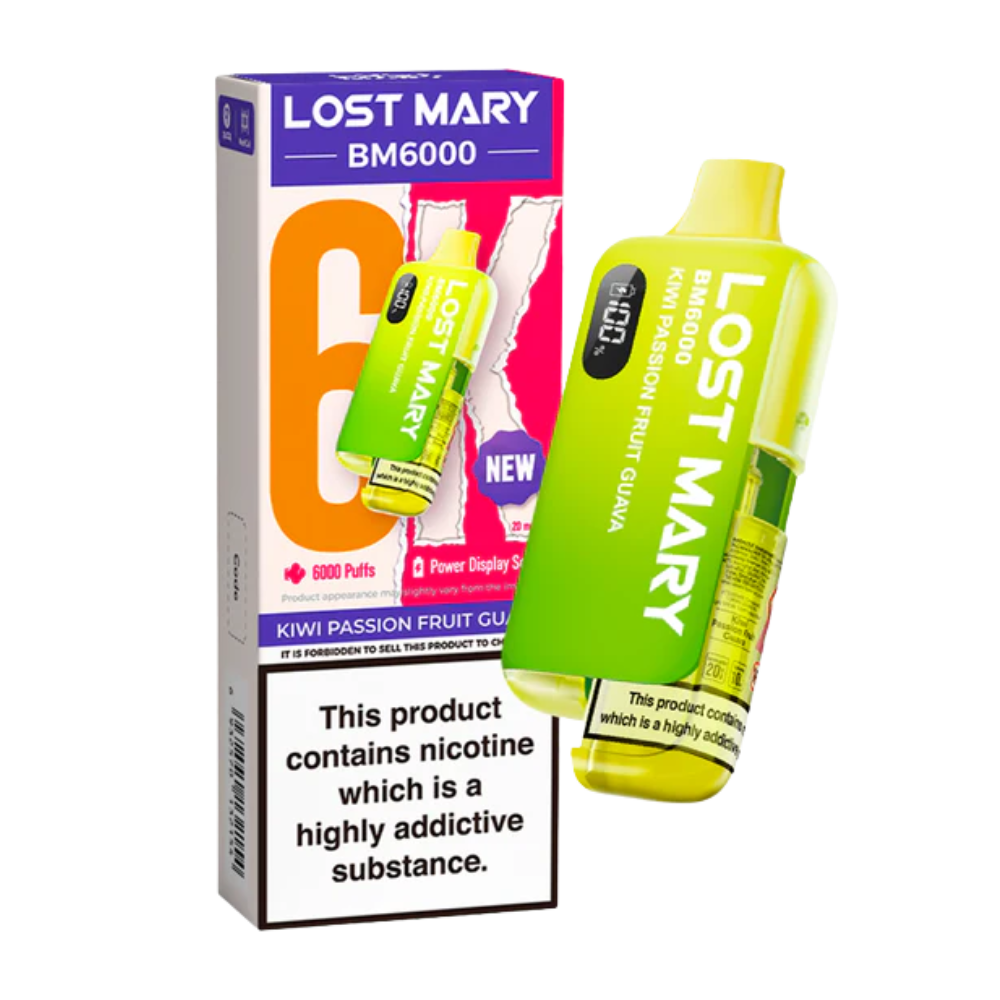 Lost Mary - BM6000 -  Kiwi Passionfruit Guava - Vape Kit