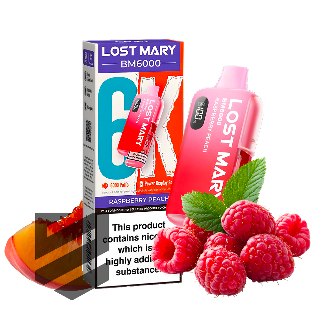 Lost Mary - BM6000 -  Rasperry Peach - Vape Kit