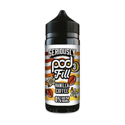 Seriously Pod Fill 3 - Vanilla Coffee 50/50 0mg 100ml Shortfill