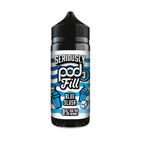 Seriously Pod Fill 3 - Blue Slush 50/50 0mg 100ml Shortfill