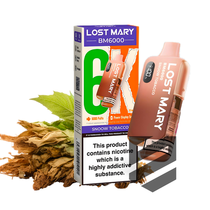 Lost Mary - BM6000 -  Snoow Tobacco - Kit de Vape