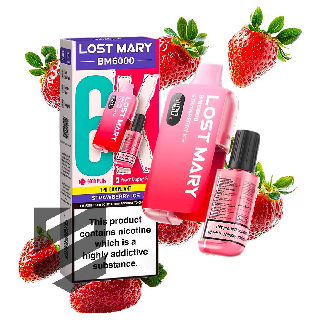 Lost Mary - BM6000 -  Strawberry Ice - Vape Kit