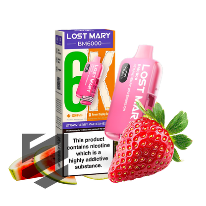 Lost Mary - BM6000 -  Fraise Pastèque - Kit de Vape
