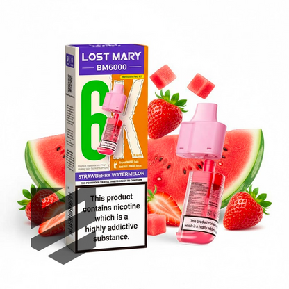 Lost Mary BM6000 Prefilled Pods – Strawberry Watermelon – 20mg/ml