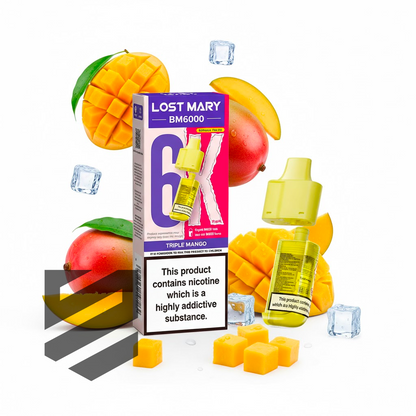 Lost Mary BM6000 Prefilled Pods – Triple Mango – 20mg/ml