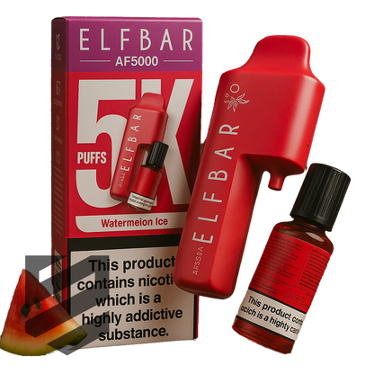 Elf Bar AF5000 Watermelon Ice E-Zigarette mit 5000 Puffs und erfrischendem Wassermelone-Eis-Geschmack kaufen bei Snustrend