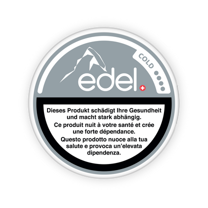 edel Cold AW All White Nikotinbeutel mit intensivem Minzgeschmack online kaufen bei Snustrend