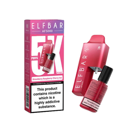 Elf Bar - AF5000 - Strawberry Raspberry Cherry Ice