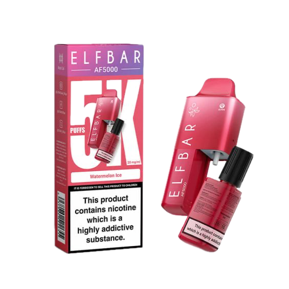 Elf Bar AF5000 Watermelon Ice E-Zigarette mit 5000 Puffs und erfrischendem Wassermelone-Eis-Geschmack kaufen bei Snustrend