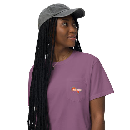 unisex garment dyed pocket t-shirt