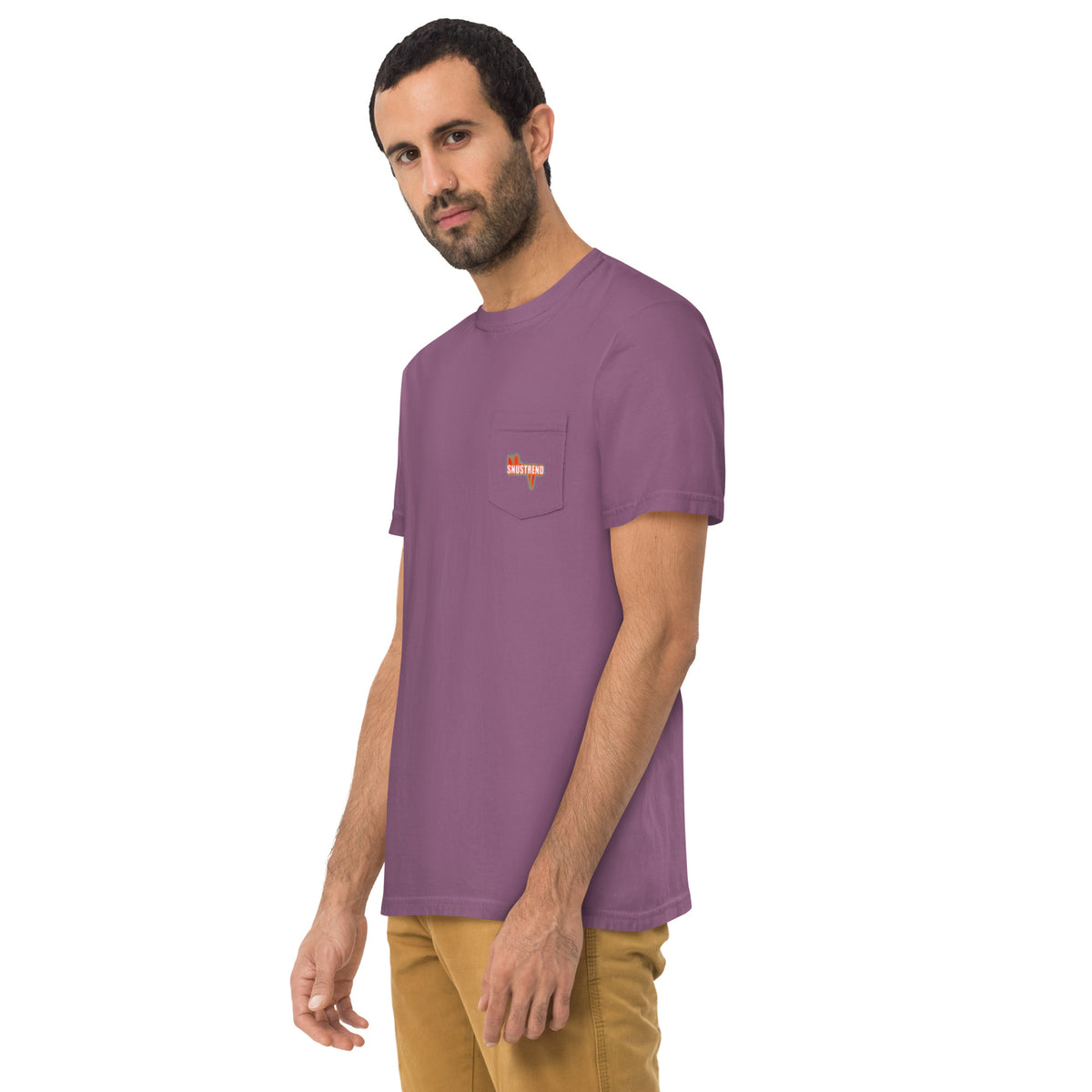 unisex garment dyed pocket t-shirt