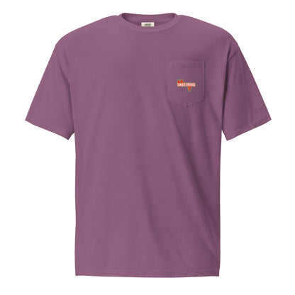 unisex garment dyed pocket t-shirt