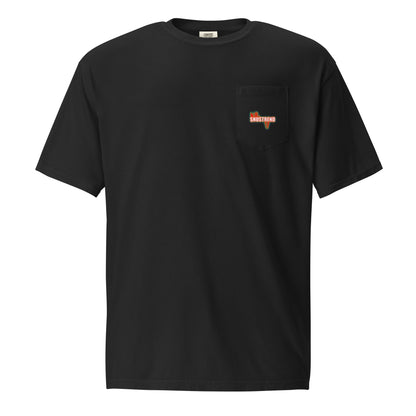 unisex garment dyed pocket t-shirt