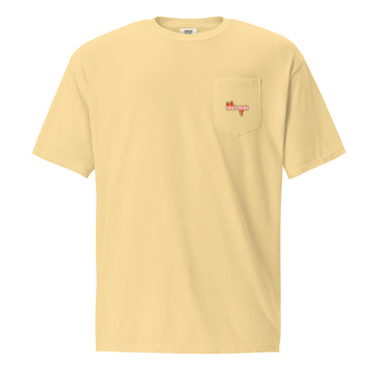 unisex garment dyed pocket t-shirt