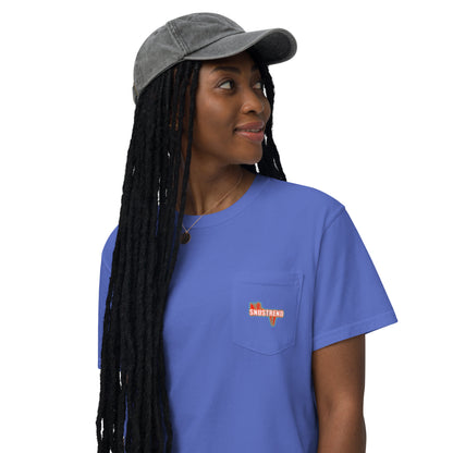unisex garment dyed pocket t-shirt