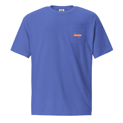unisex garment dyed pocket t-shirt
