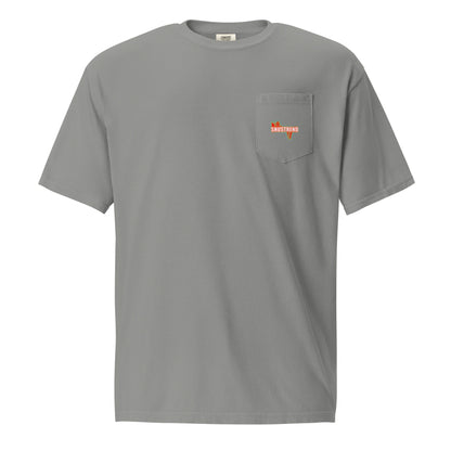 unisex garment dyed pocket t-shirt