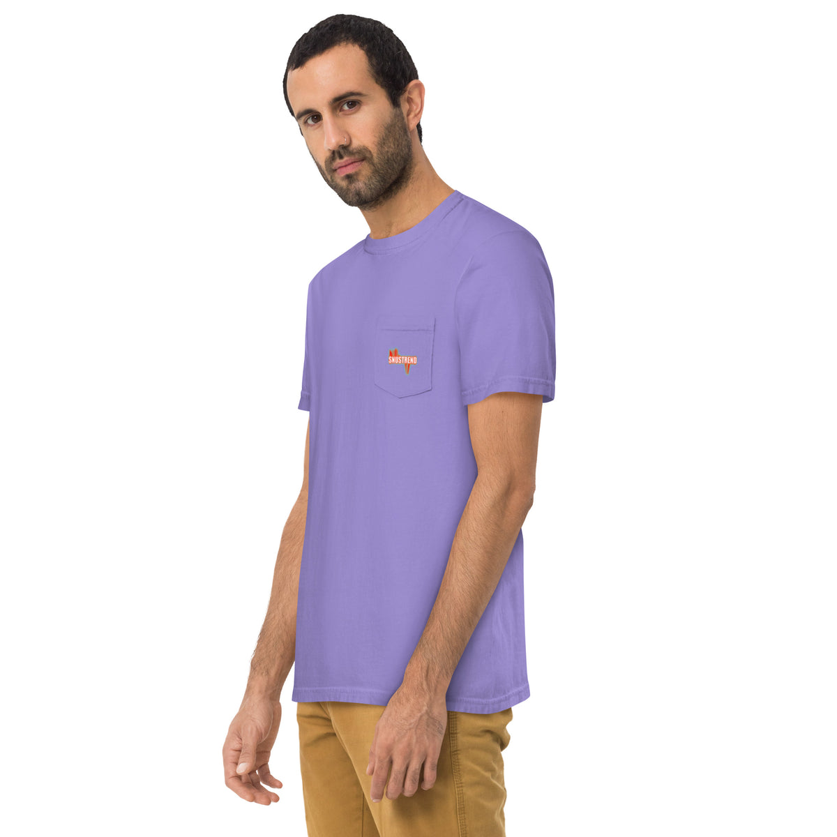 unisex garment dyed pocket t-shirt