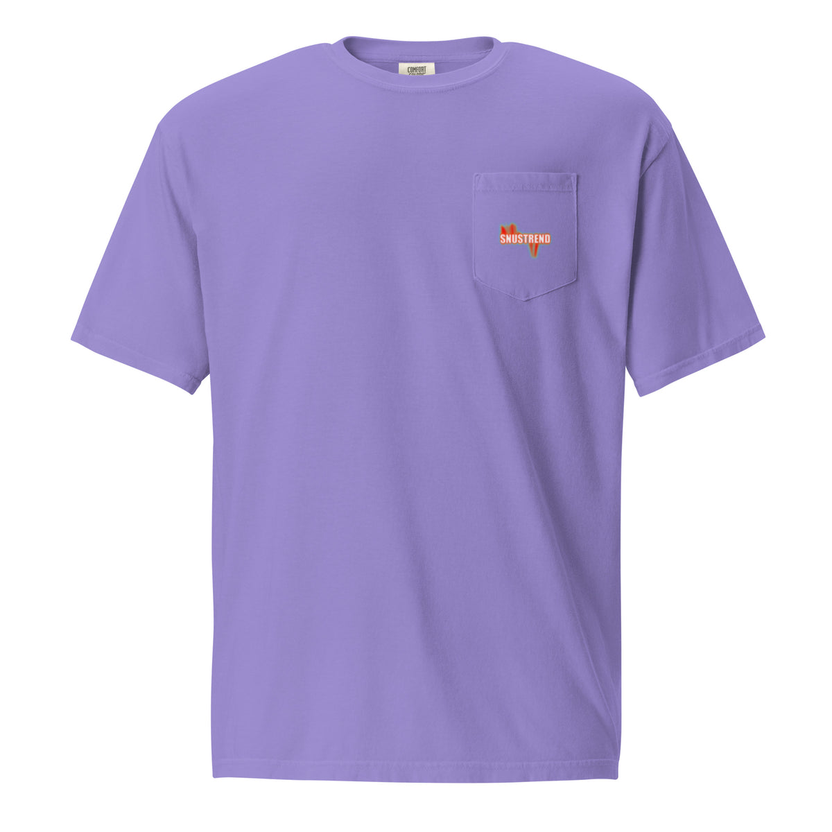 unisex garment dyed pocket t-shirt