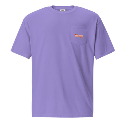 unisex garment dyed pocket t-shirt