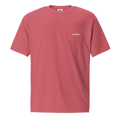 unisex garment dyed pocket t-shirt