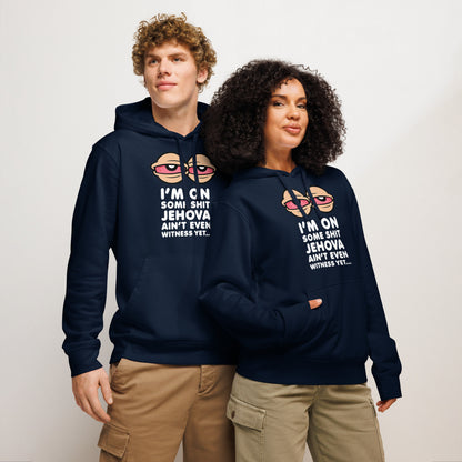 unisex organic mid weight drummer 2.0 hoodie french navy front 